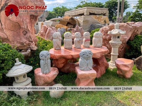 TƯỢNG CẦU NGUYỆN JIZO NHẬT BẢN TRANG TRÍ SÂN VƯỜN