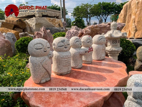 TƯỢNG CẦU NGUYỆN JIZO NHẬT BẢN TRANG TRÍ SÂN VƯỜN