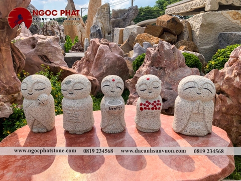 TƯỢNG CẦU NGUYỆN JIZO NHẬT BẢN TRANG TRÍ SÂN VƯỜN