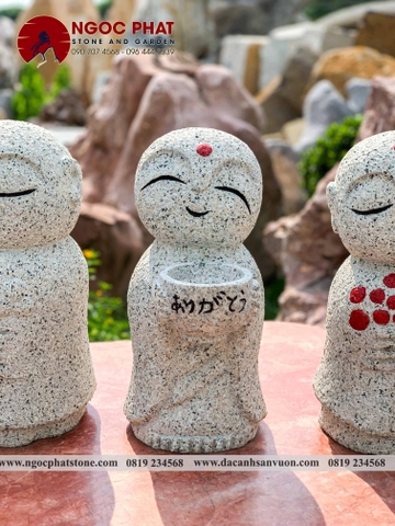TƯỢNG CẦU NGUYỆN JIZO NHẬT BẢN TRANG TRÍ SÂN VƯỜN