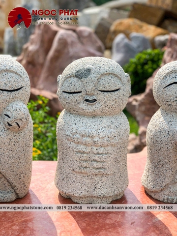 TƯỢNG CẦU NGUYỆN JIZO NHẬT BẢN TRANG TRÍ SÂN VƯỜN