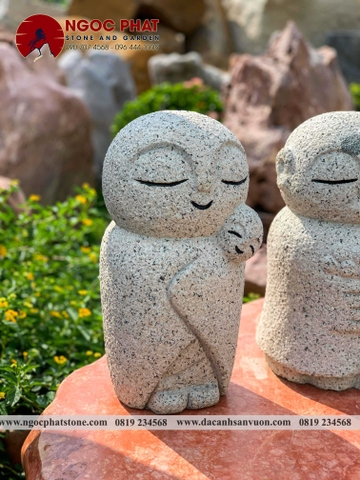 TƯỢNG CẦU NGUYỆN JIZO NHẬT BẢN TRANG TRÍ SÂN VƯỜN