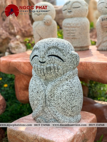 TƯỢNG CẦU NGUYỆN JIZO NHẬT BẢN TRANG TRÍ SÂN VƯỜN