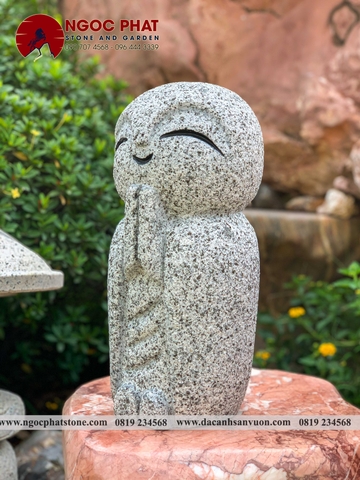 TƯỢNG CẦU NGUYỆN JIZO NHẬT BẢN TRANG TRÍ SÂN VƯỜN
