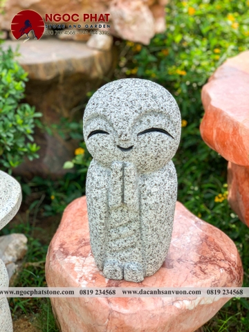 TƯỢNG CẦU NGUYỆN JIZO NHẬT BẢN TRANG TRÍ SÂN VƯỜN