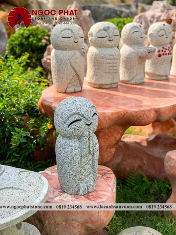 TƯỢNG CẦU NGUYỆN JIZO NHẬT BẢN TRANG TRÍ SÂN VƯỜN