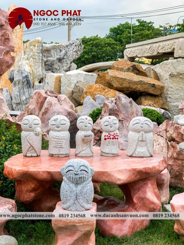 TƯỢNG CẦU NGUYỆN JIZO NHẬT BẢN TRANG TRÍ SÂN VƯỜN