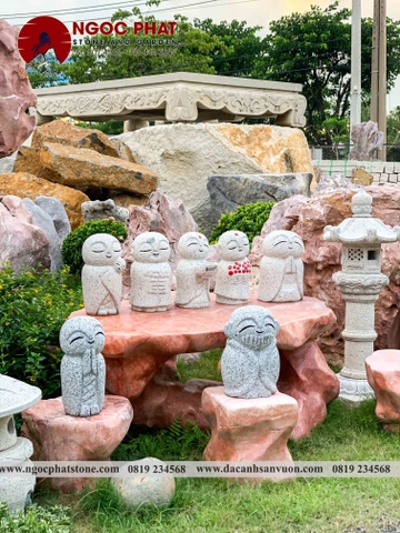 TƯỢNG CẦU NGUYỆN JIZO NHẬT BẢN TRANG TRÍ SÂN VƯỜN