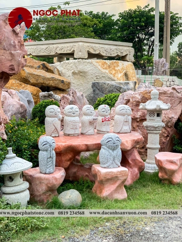 TƯỢNG CẦU NGUYỆN JIZO NHẬT BẢN TRANG TRÍ SÂN VƯỜN