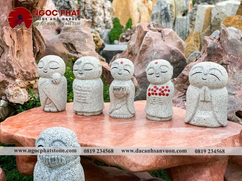 TƯỢNG CẦU NGUYỆN JIZO NHẬT BẢN TRANG TRÍ SÂN VƯỜN