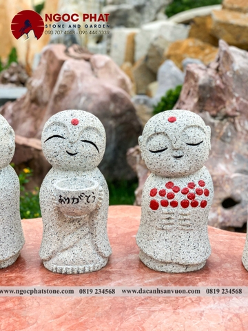 TƯỢNG CẦU NGUYỆN JIZO NHẬT BẢN TRANG TRÍ SÂN VƯỜN