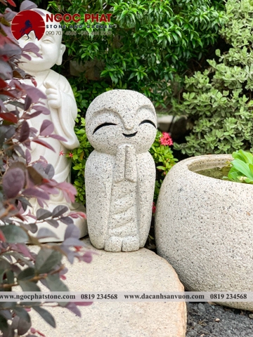 TƯỢNG CẦU NGUYỆN JIZO NHẬT BẢN TRANG TRÍ SÂN VƯỜN