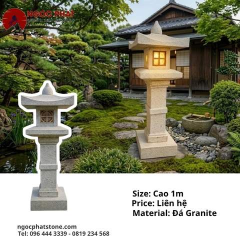 Đèn Đá Granite Nhật Bản
