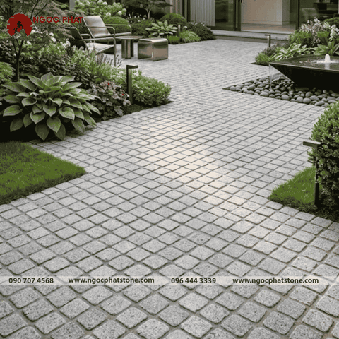 Đá Cúc Bi Granite Quay Cạnh