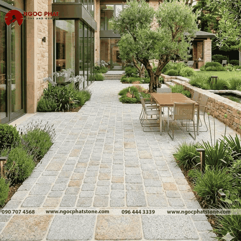 Đá Cúc Bi Granite Quay Cạnh