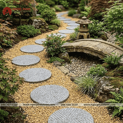 Đá Bước Dạo Đồng Tiền Granite