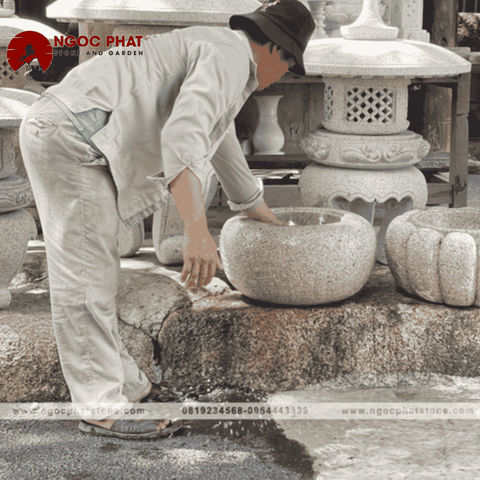 CHẬU ĐÁ GRANITE TỰ NHIÊN