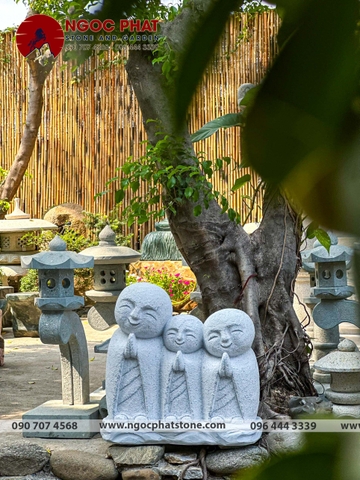 Tượng Gia Đình Cầu Nguyện Jizo Nhật Bản - Tượng cầu may mắn