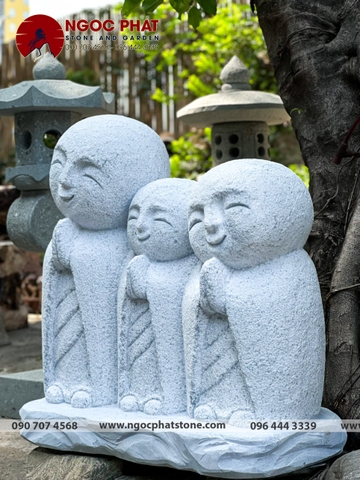 Tượng Gia Đình Cầu Nguyện Jizo Nhật Bản - Tượng cầu may mắn