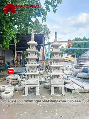 Sản xuất Tháp đá cao 3m