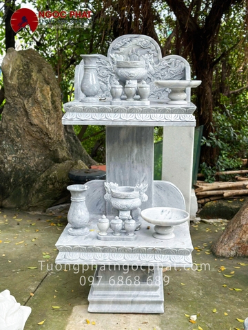 BÀN THỜ THIÊN - CÂY HƯƠNG ĐÁ - BỘ THỜ CÚNG BẰNG ĐÁ