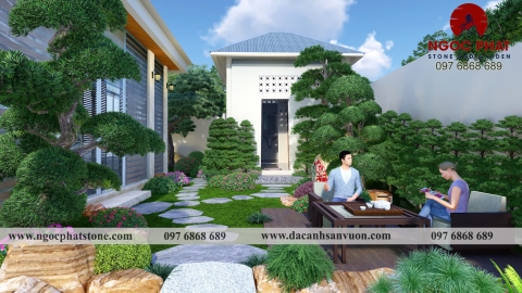 DỰ ÁN THIẾT KẾ THI CÔNG SÂN VƯỜN TƯ GIA