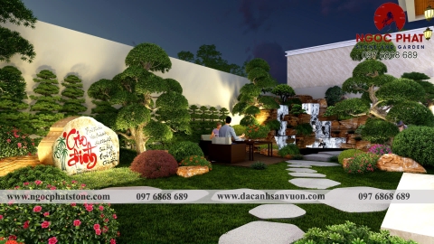 DỰ ÁN THIẾT KẾ THI CÔNG SÂN VƯỜN TƯ GIA