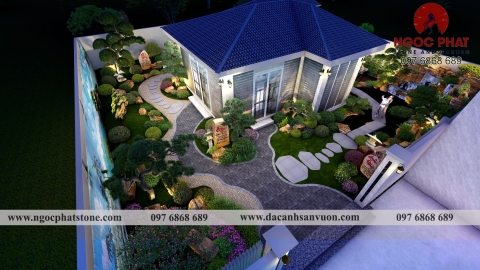 DỰ ÁN THIẾT KẾ THI CÔNG SÂN VƯỜN TƯ GIA
