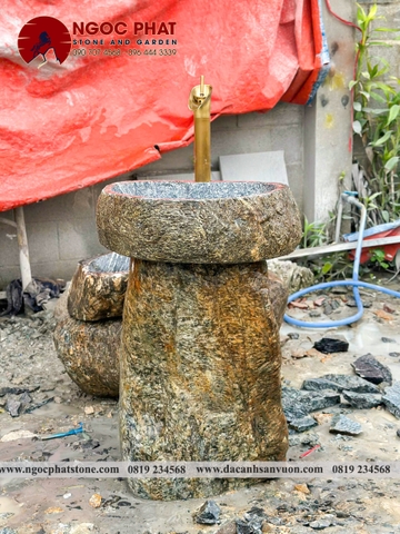 CHẬU ĐÁ LAVABO ĐÁ CUỘI VÂN MÂY