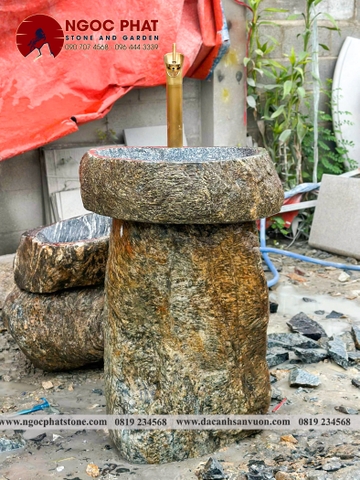 CHẬU ĐÁ LAVABO ĐÁ CUỘI VÂN MÂY