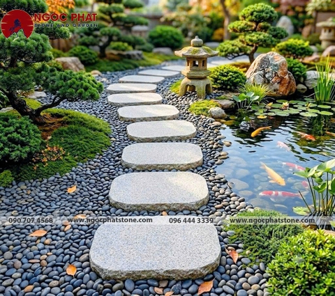 ĐÁ BƯỚC DẠO GRANITE SÂN VƯỜN