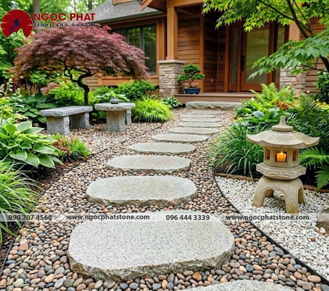 ĐÁ BƯỚC DẠO GRANITE SÂN VƯỜN