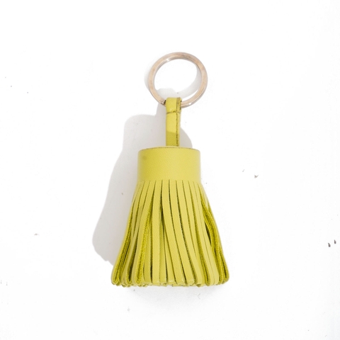 Charm Hermès Tassel Swift Màu Xanh Cốm Khóa Bạc