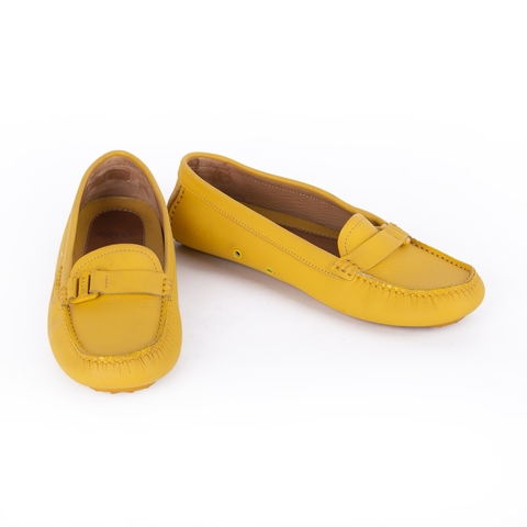 Giày Bally Mocca 36 Màu Vàng Khóa Vàn