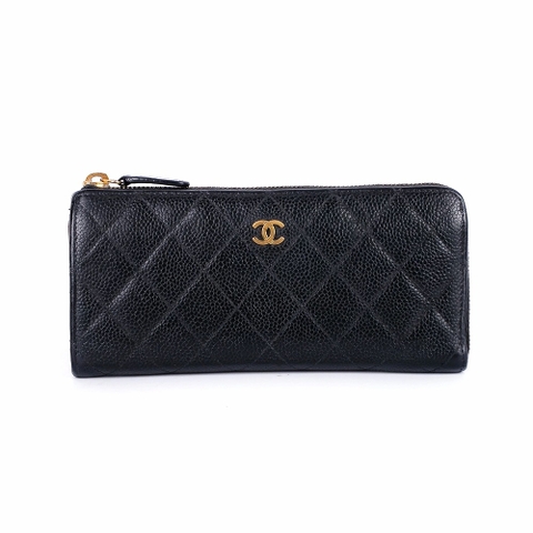 Ví Chanel Classic Màu Đen Khóa Vàng