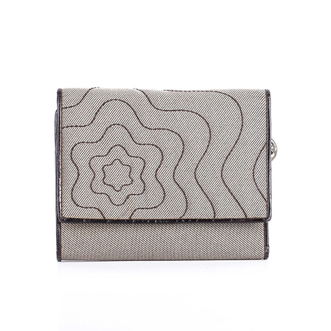 Ví Montblanc Màu Ghi Rêu Khóa Vàng