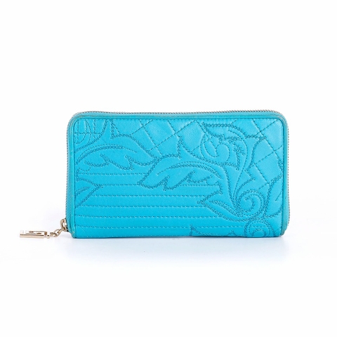 Ví Versace Vanitas Màu Xanh Da Trời Khóa Trắng