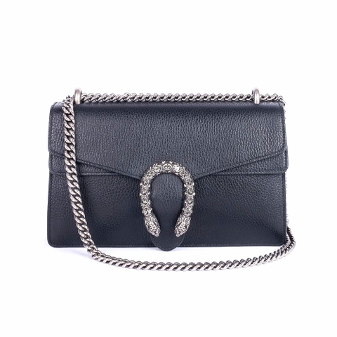 Túi Gucci Dionysus Medium Màu Đen Khóa Trắng