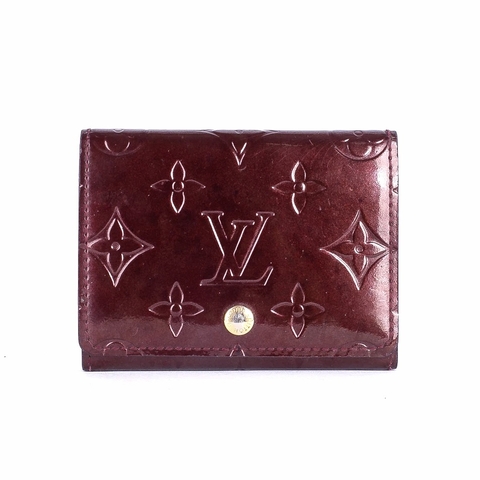Card Holder Louis Vuitton Monogram Màu Đỏ Khóa Vàng