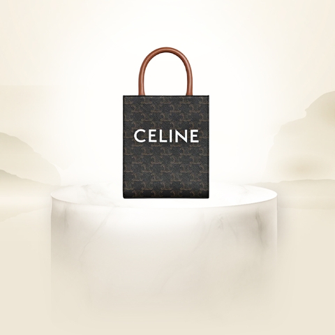 Túi Celine Mini Vertical Hippo Triomphe Canvas