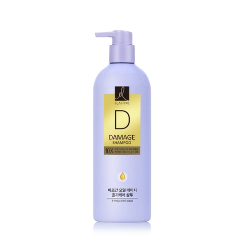 Dầu gội Elastin Argan Oil Damage Care 10X Shampoo 680ml  (dành cho tóc hư tổn)