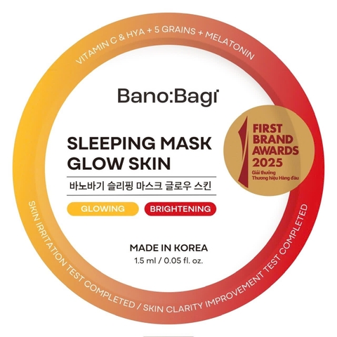 Mặt nạ ngủ Banobagi Glow Skin 1.5ml/Miếng (Hộp 10 miếng)