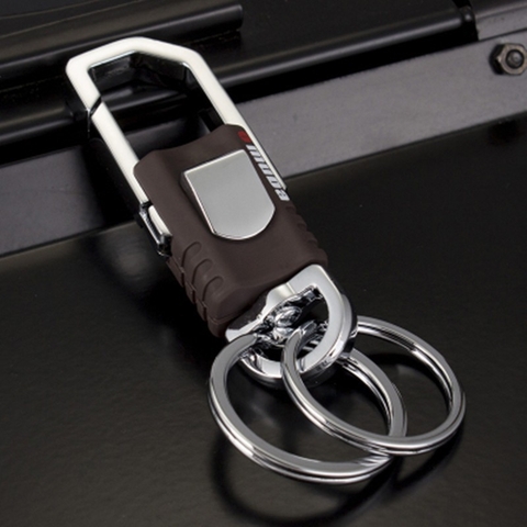 Móc khoá xe máy ô tô đẹp OMUDA có chốt móc đai quần thời trang, lịch lãm inox cao cấp MK10-A5