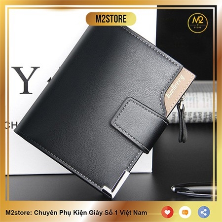 Bóp ví nam đứng Baellerry đa năng da PU XIMO thời trang Hàn Quốc (VNA08-A1)