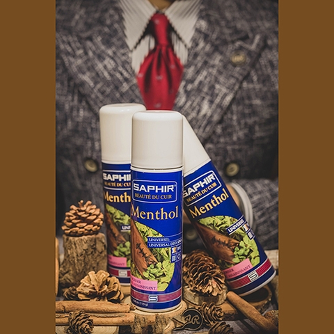 Xịt khử mùi giày da hương bạc hà Saphir Menthol 200ml XDG98