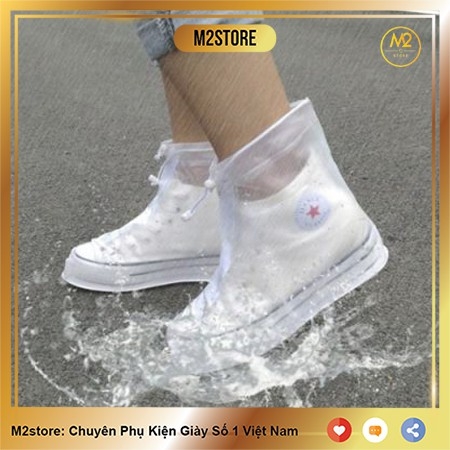 Bao giày đi mưa bọc giày cao cấp, áo mưa có đế chống trơn OVER-SHOES (BGDM01)