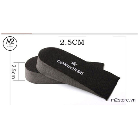 Lót giày tăng chiều cao converse nửa bàn loại L1-(2.5cm)