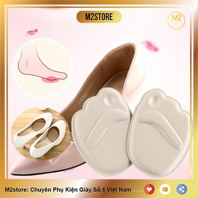 Cặp lót mũi giày cao gót XIMO, giúp giày búp bê cực êm chân, hút mồ hôi Heel Liner 4D (LGCGC11)
