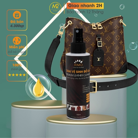 Chai vệ sinh giày đồ da, túi ví, áo, ghế da giúp làm sạch, dưỡng ẩm chống mốc XIMO-XI03-150ML