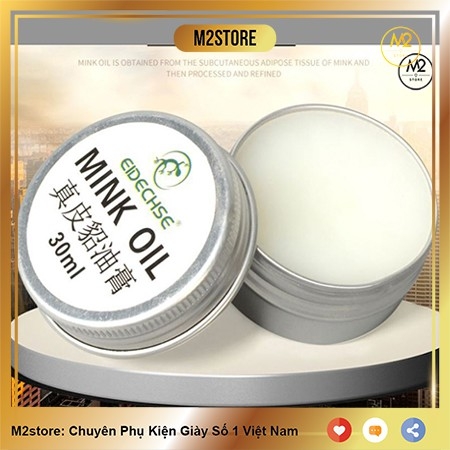 Mỡ chồn bảo dưỡng bóng đồ da Mink Oil Eidechse cho giày da, túi xách da, áo da XDG67